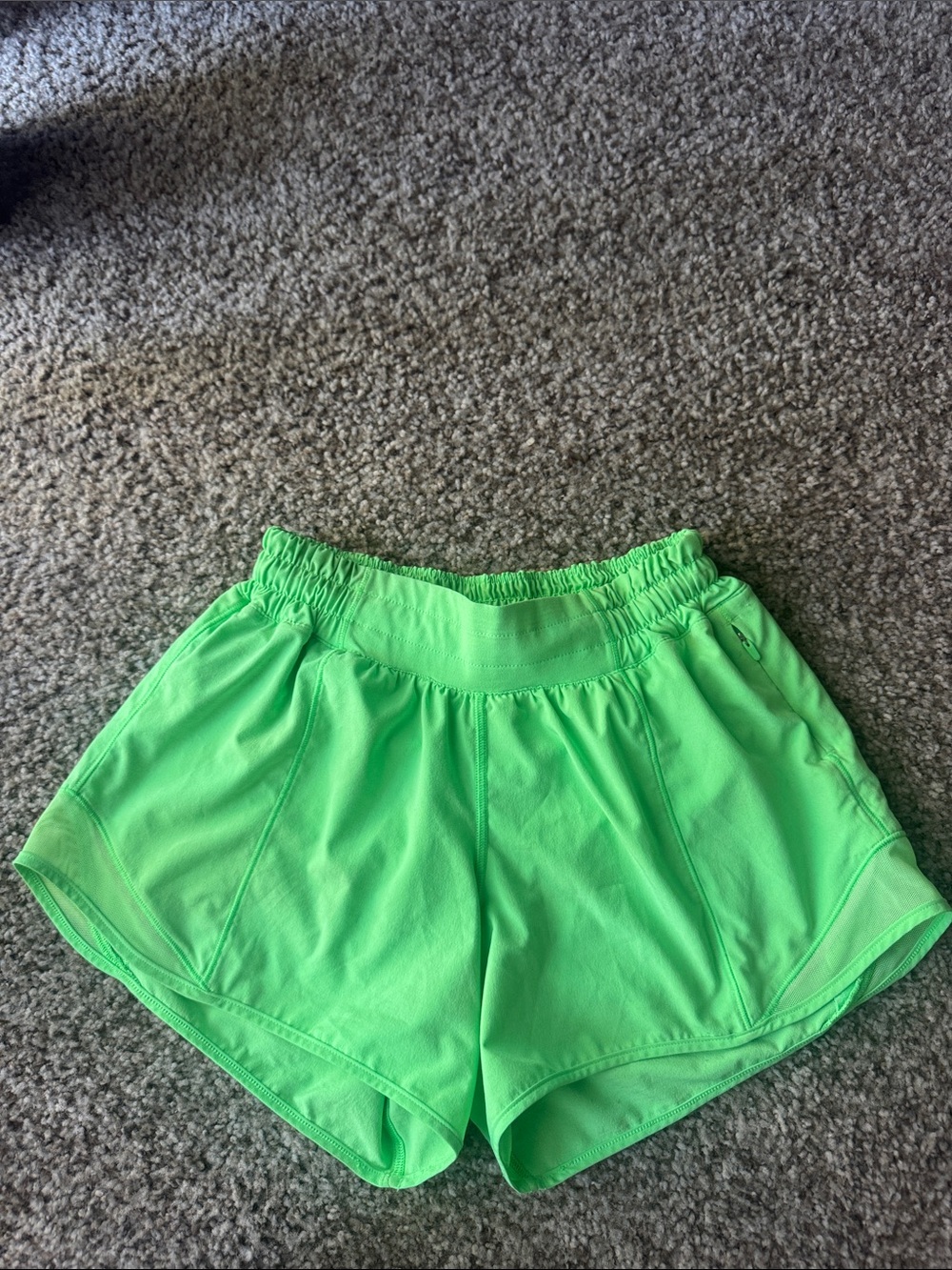lululemon athletica Neon Green Athletic Shorts
